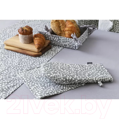 Изображение товара Рукавица-прихватка Tkano Scandinavian touch TK22-OM0004 (серый/спелая смородина)