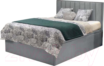 Двуспальная кровать Halmar Asento 160x200 (серый)
