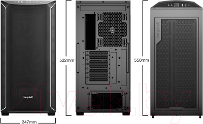 Корпус для компьютера Be quiet! Shadow Base 800 DX Black (BGW61)