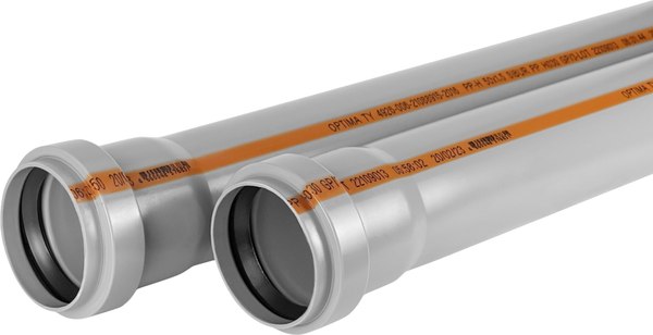 Труба внутренней канализации Valfex Optima 50 2м раструбом / 220500200
