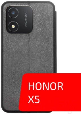 Чехол-книжка Volare Rosso Needson Prime для Honor X5 (черный)