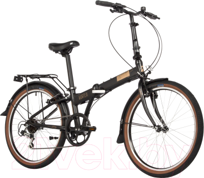 Велосипед Novatrack 24 Vortex 24AFV.VORTEX.BK4 (черный)
