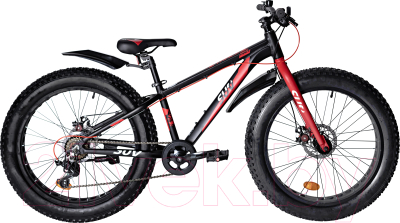 Детский велосипед Novatrack 24 Fatbike 24AHD.SUV.13GR4 (графитовый)