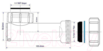 Сифон McAlpine WHB1-32