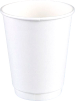 Набор бумажных стаканов Gecko Двухслойный 250мл (525шт, белый) - 