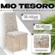 Чехол на стул Mio Tesoro Жаккард Люкс 10096/1447 (ваниль, с оборкой) - 