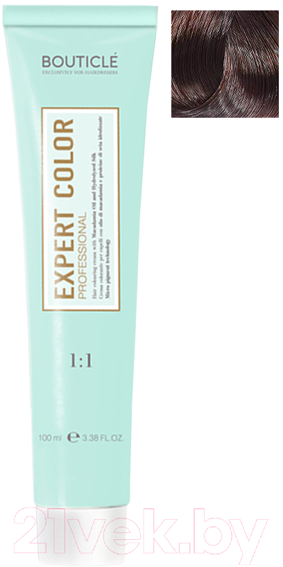 Крем-краска для волос Bouticle Expert Color 4/7 (100мл, темный шоколад)