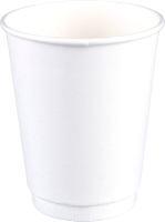 Набор бумажных стаканов Gecko Двухслойный 350мл (420шт, белый) - 