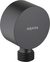 Подключение для душевого шланга Aquatek AQ2457MB (черный матовый) - 