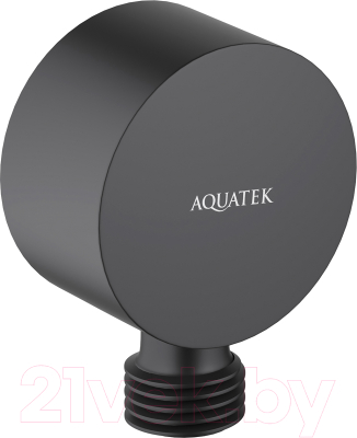 Подключение для душевого шланга Aquatek AQ2457MB (черный матовый)