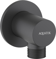 Подключение для душевого шланга Aquatek AQ2456MB (черный матовый) - 