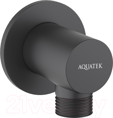 Подключение для душевого шланга Aquatek AQ2456MB (черный матовый)