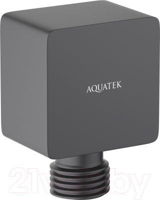 Подключение для душевого шланга Aquatek AQ2459MB (черный матовый)