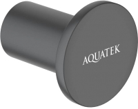 Крючок для ванной Aquatek Лира AQ4401MB (черный матовый) - 