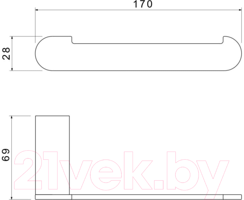 Держатель для туалетной бумаги Aquatek Лира AQ4408MB