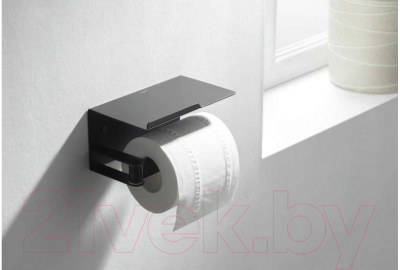 Держатель для туалетной бумаги Aquatek Либра AQ4929MB (черный матовый)