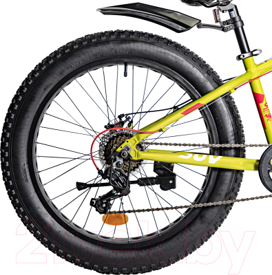 Детский велосипед Novatrack 24 Fatbike 24AHD.SUV.13GN4 (зеленый)