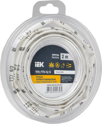 Трубка термоусаживаемая IEK UDR12-006-003-002-K01-T - 
