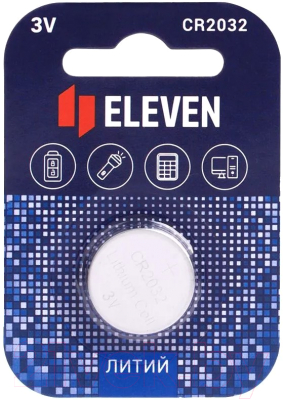 Комплект батареек Eleven CR2032 литиевая BC1 (12 шт)