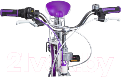 Детский велосипед Novatrack 20 Butterfly 20SH6V.BUTTERFLY.VL22 (белый/фиолетовый)
