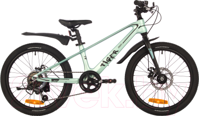 Детский велосипед Novatrack 20 Tiger 20MHD.TIGER.GN4 (светло-зеленый)