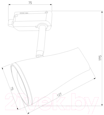 Трековый светильник Elektrostandard Hardi 9W 4200K LTB18 (белый)
