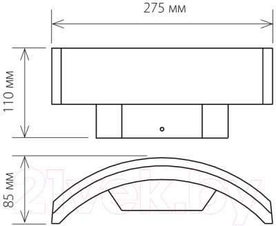 Бра уличное Elektrostandard 1671 Techno LED Asteria D (черный)