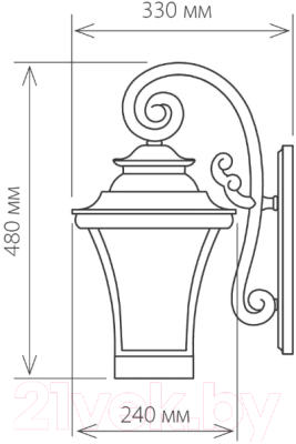 Бра уличное Elektrostandard Libra D GLXT-1408D (венге)