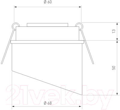 Точечный светильник Elektrostandard 7005 MR16 WH/GD