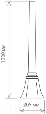 Столб для уличного светильника Elektrostandard 1043 100W (черное золото)