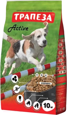 Сухой корм для собак Трапеза Active для взрослых собак активных пород (10кг)