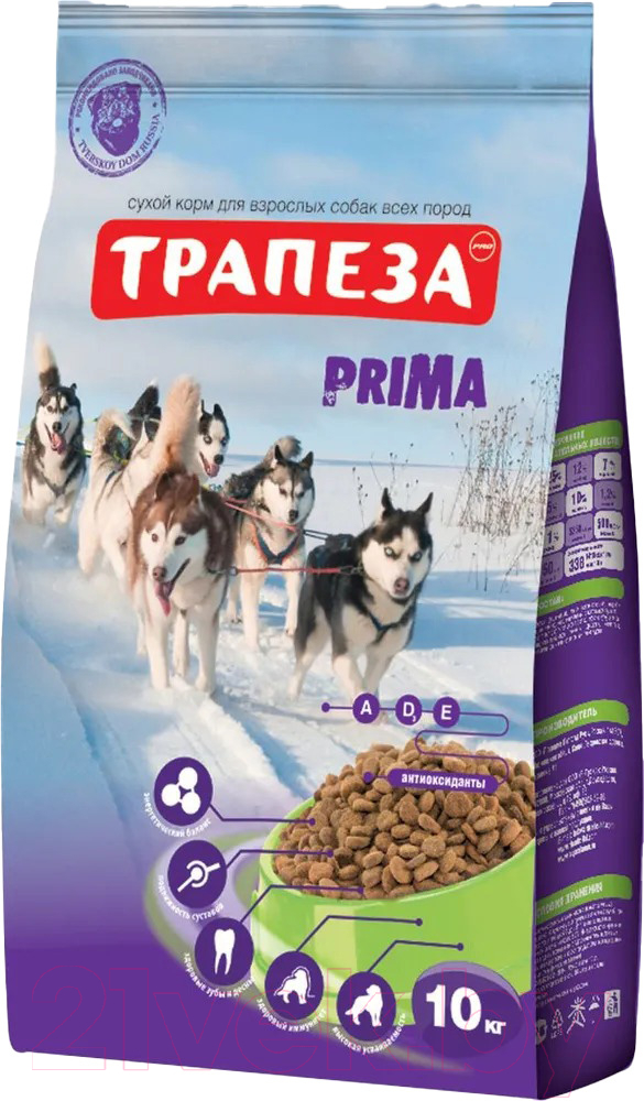 Сухой корм для собак Трапеза Прима