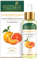 Масло для лица Biotique Advanced Organics Clear Improvement Vitamin C Brightening (30мл) - 