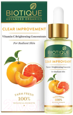 Масло для лица Biotique Advanced Organics Clear Improvement Vitamin C Brightening (30мл)