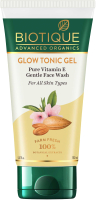 Гель для умывания Biotique Advanced Organics Glow Tonic Gel Pure Vitamin E Gentle (150мл) - 
