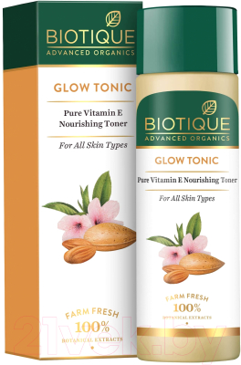 Тонер для лица Biotique Advanced Organics Glow Tonic Pure Vitamin E Nourishing (120мл)