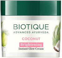 Крем для лица Biotique Coconut Instant Glow С кокосовой водой (50г) - 