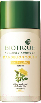 Сыворотка для лица Biotique Dandelion Youth Anti-Ageing Serum Антивозрастная (40мл)