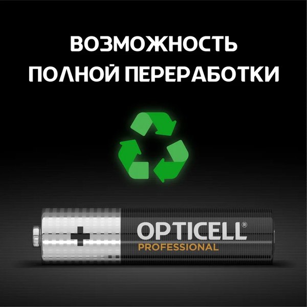 Комплект батареек Opticell Professional AAА (2шт)