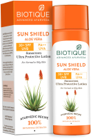 Лосьон солнцезащитный Biotique Sun Shield Aloe Vera 30+Spf Sunscreen Lotion (120мл) - 