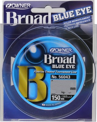 

Леска монофильная, Broad Blue Eye 150м 0.16мм 2.7кг / 56043-016