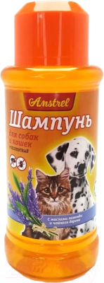 Шампунь для животных Amstrel Репеллентный для кошек и собак с маслом лаванды и чайн. дерева (320мл)