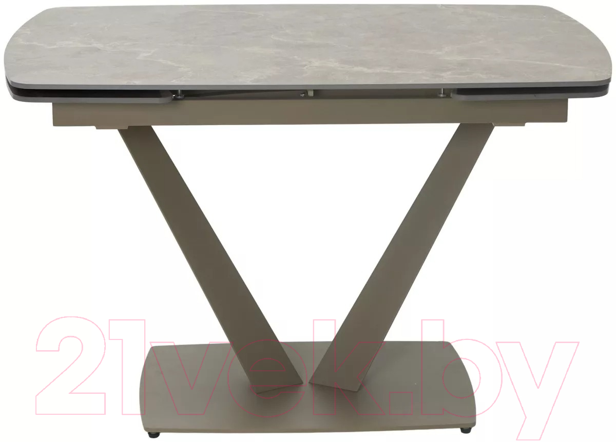 Обеденный стол M-City Alatri 120 Matt / 614M05549 (Latte Stone Solid Ceramic/Taupe) — фото 3