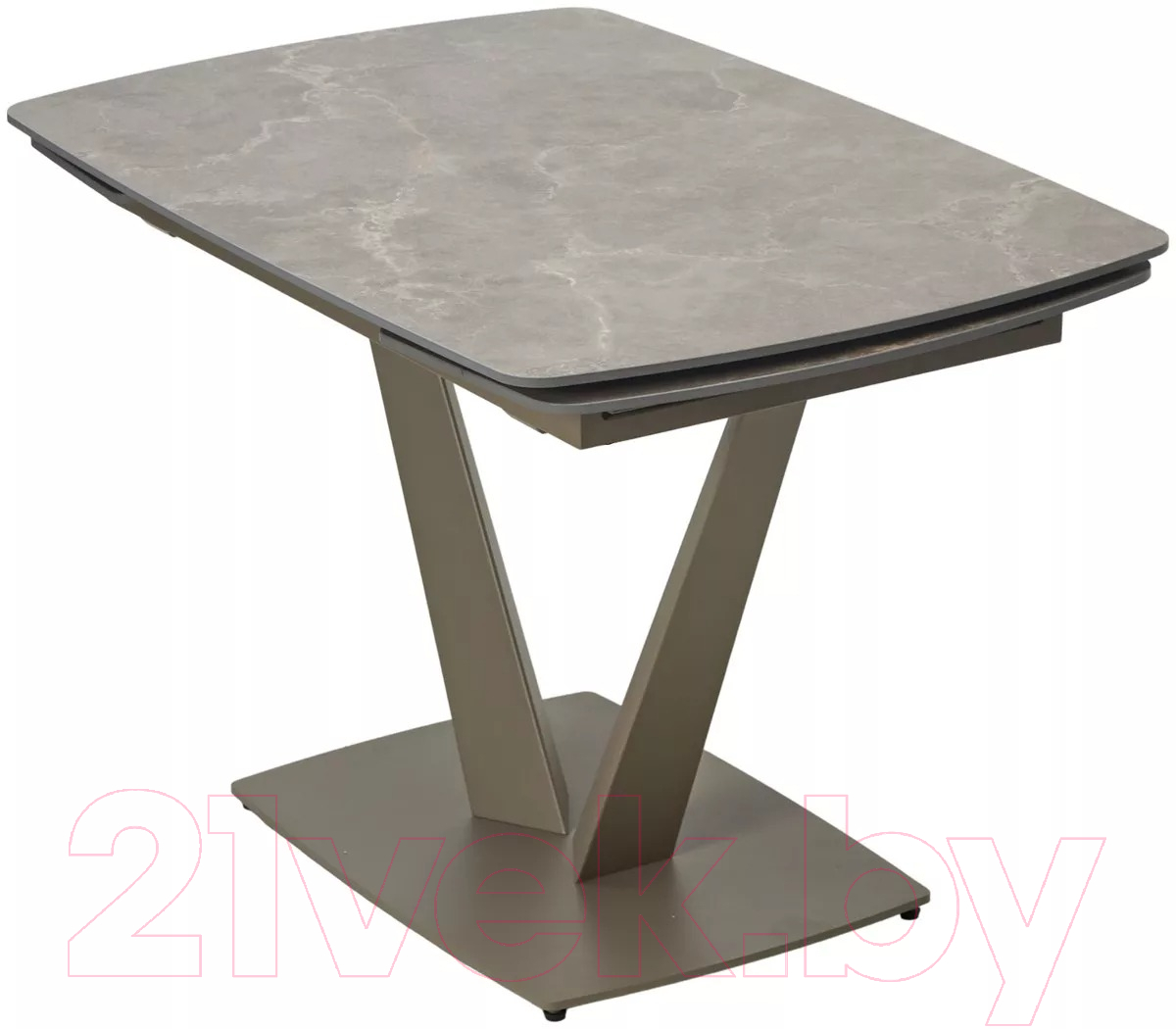 Обеденный стол M-City Alatri 120 Matt / 614M05549 (Latte Stone Solid Ceramic/Taupe) — фото 2