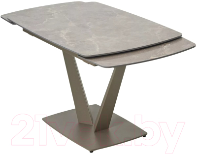 Обеденный стол M-City Alatri 120 Matt / 614M05549 (Latte Stone Solid Ceramic/Taupe)