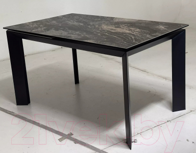 Обеденный стол M-City Cremona 140 KL-176 / 614М05694 (итальянская керамика/черный)