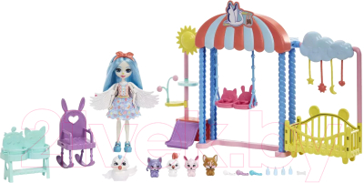 Кукла с аксессуарами Mattel Enchantimals Ясли для зверят / HLH23