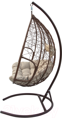 Кресло подвесное Garden Story Феникс / CN3423-МТКОР (коричневый/бежевый)