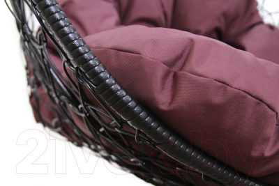 Кресло подвесное BiGarden Фиджи Лайт / BG6965 (черный/бордовый)