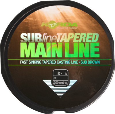 

Леска монофильная, Subline Tapered Mainline 0.33-0.50мм / KTM33